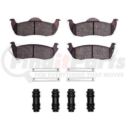 Dynamic Friction Company 1551-1087-01 5000 Advanced Pads - Ceramic and Hardware Kit