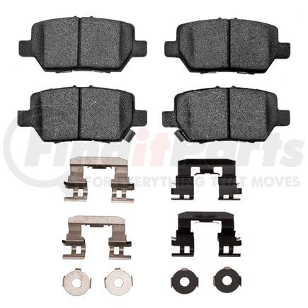 Dynamic Friction Company 1551-1090-01 5000 Advanced Pads - Ceramic and Hardware Kit