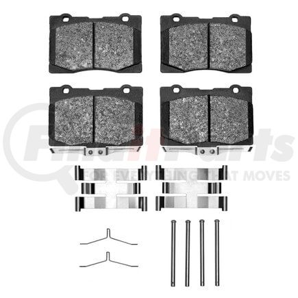 Dynamic Friction Company 1551-1091-01 5000 Advanced Pads - Low-Metallic and Hardware Kit