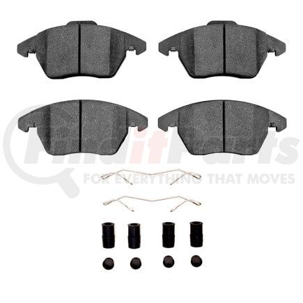 Dynamic Friction Company 1551-1107-21 5000 Advanced Pads - Ceramic and Hardware Kit