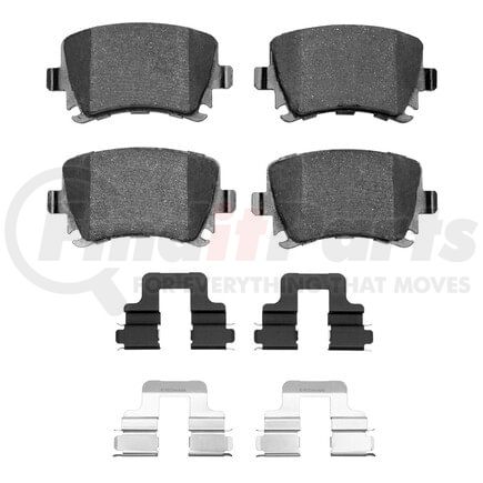 Dynamic Friction Company 1551-1108-01 5000 Advanced Pads - Ceramic and Hardware Kit