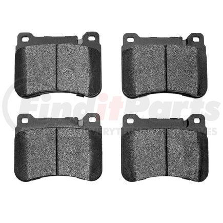 Dynamic Friction Company 1551-1121-00 5000 Advanced Brake Pads - Low Metallic