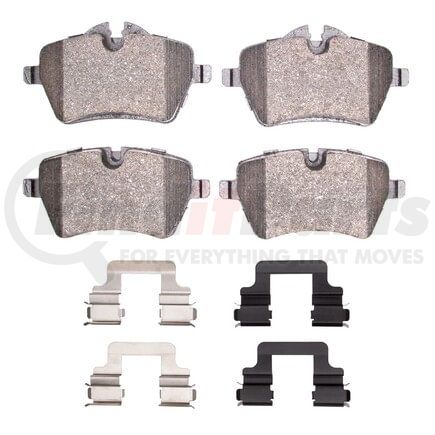 Dynamic Friction Company 1551-1204-01 5000 Advanced Pads - Low-Metallic and Hardware Kit