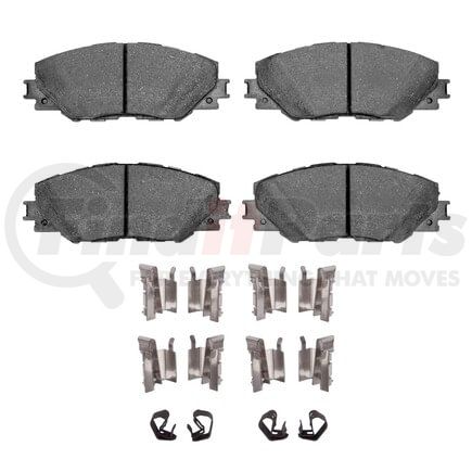 Dynamic Friction Company 1551-1211-01 5000 Advanced Pads - Ceramic and Hardware Kit