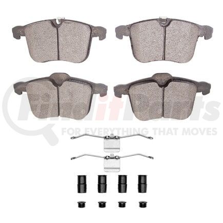 Dynamic Friction Company 1551-1257-01 5000 Advanced Pads - Ceramic and Hardware Kit