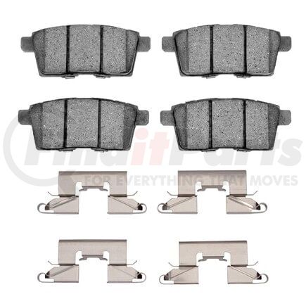 Dynamic Friction Company 1551-1259-01 5000 Advanced Pads - Ceramic and Hardware Kit
