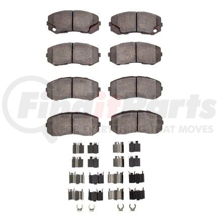 Dynamic Friction Company 1551-1265-01 5000 Advanced Pads - Ceramic and Hardware Kit