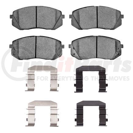 Dynamic Friction Company 1551-1295-02 5000 Advanced Pads - Ceramic and Hardware Kit