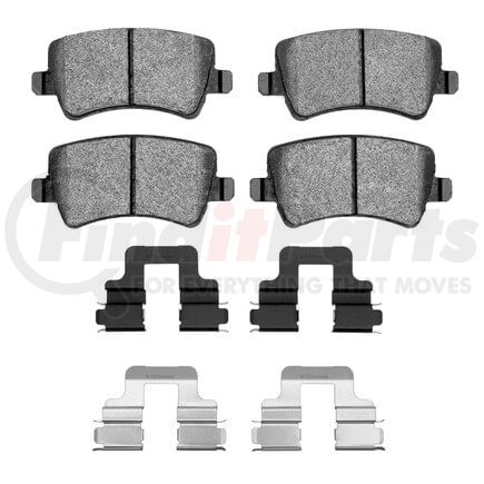 Dynamic Friction Company 1551-1307-01 5000 Advanced Pads - Ceramic and Hardware Kit