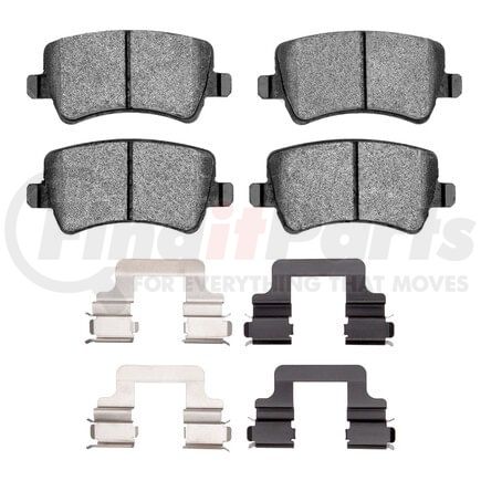 Dynamic Friction Company 1551-1307-02 5000 Advanced Pads - Ceramic and Hardware Kit