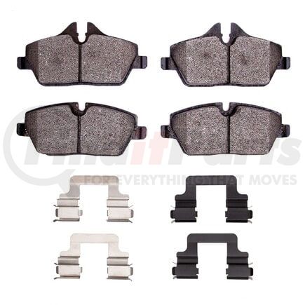 Dynamic Friction Company 1551-1308-01 5000 Advanced Pads - Low-Metallic and Hardware Kit