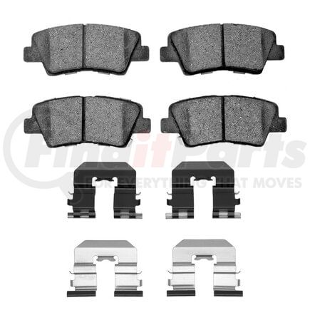 Dynamic Friction Company 1551-1313-01 5000 Advanced Pads - Ceramic and Hardware Kit
