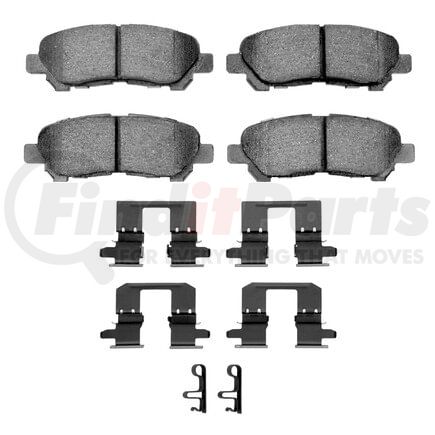 Dynamic Friction Company 1551-1325-01 5000 Advanced Pads - Ceramic and Hardware Kit