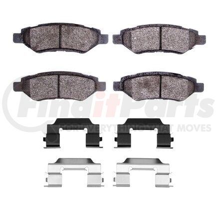 Dynamic Friction Company 1551-1337-01 5000 Advanced Pads - Ceramic and Hardware Kit