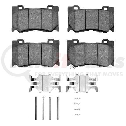 Dynamic Friction Company 1551-1346-01 5000 Advanced Pads - Ceramic and Hardware Kit