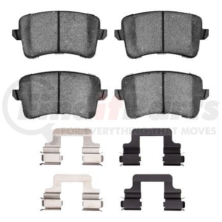 Dynamic Friction Company 1551-1386-02 5000 Advanced Pads - Low-Metallic and Hardware Kit