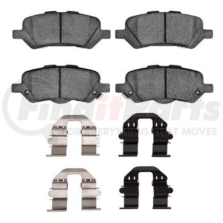 Dynamic Friction Company 1551-1402-01 5000 Advanced Pads - Ceramic and Hardware Kit