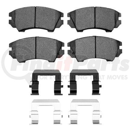 Dynamic Friction Company 1551-1404-01 5000 Advanced Pads - Ceramic and Hardware Kit