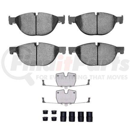 Dynamic Friction Company 1551-1409-01 5000 Advanced Pads - Low-Metallic and Hardware Kit