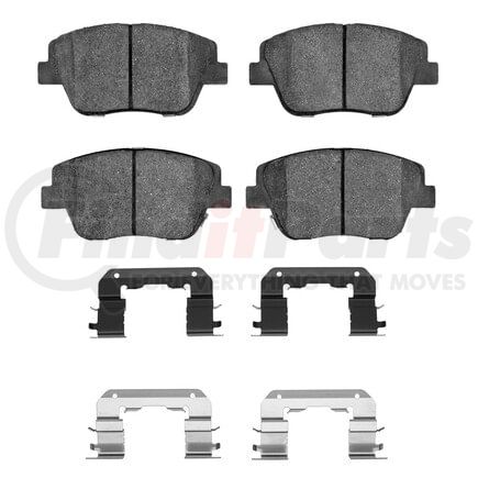 Dynamic Friction Company 1551-1444-01 5000 Advanced Pads - Ceramic and Hardware Kit
