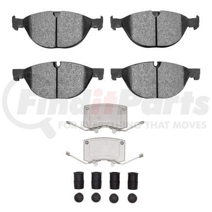 Dynamic Friction Company 1551-1448-01 5000 Advanced Pads - Low-Metallic and Hardware Kit