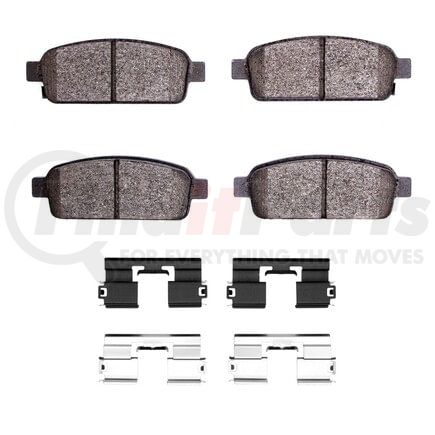 Dynamic Friction Company 1551-1468-01 5000 Advanced Pads - Ceramic and Hardware Kit