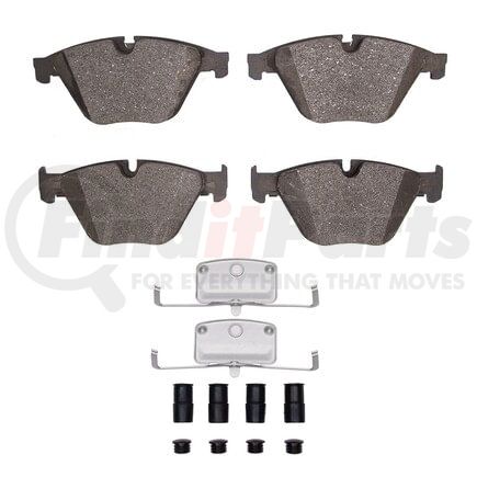 Dynamic Friction Company 1551-1505-01 5000 Advanced Pads - Low-Metallic and Hardware Kit