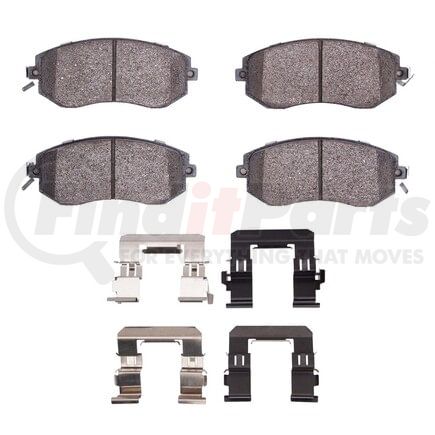 Dynamic Friction Company 1551-1539-01 5000 Advanced Pads - Ceramic and Hardware Kit