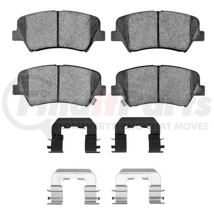 Dynamic Friction Company 1551-1543-01 5000 Advanced Pads - Ceramic and Hardware Kit