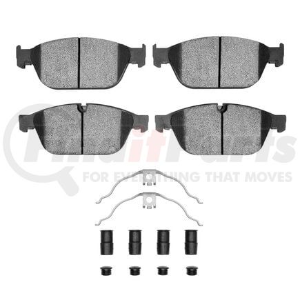 Dynamic Friction Company 1551-1546-01 5000 Advanced Pads - Ceramic and Hardware Kit