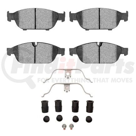 Dynamic Friction Company 1551-1549-01 5000 Advanced Pads - Ceramic and Hardware Kit