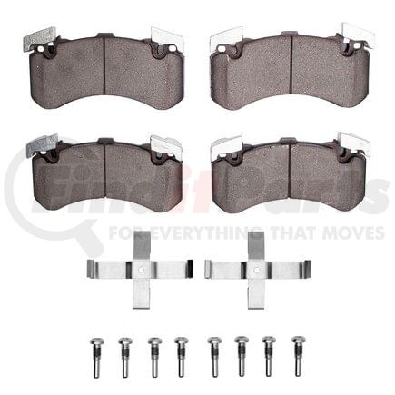 Dynamic Friction Company 1551-1575-01 5000 Advanced Pads - Low-Metallic and Hardware Kit