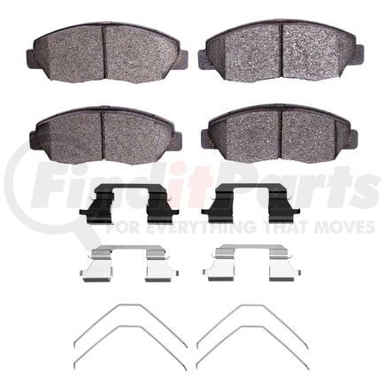 Dynamic Friction Company 1551-1578-01 5000 Advanced Pads - Ceramic and Hardware Kit
