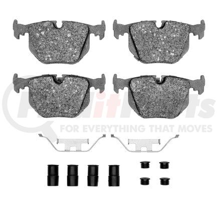 Dynamic Friction Company 1552-0683-01 5000 Advanced Pads - Low-Metallic and Hardware Kit
