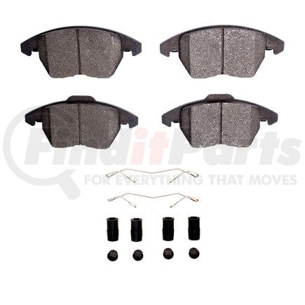 Dynamic Friction Company 1552-1107-01 5000 Advanced Pads - Low-Metallic and Hardware Kit