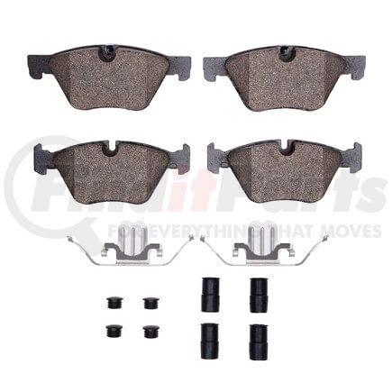 Dynamic Friction Company 1552-1504-01 5000 Advanced Pads - Ceramic and Hardware Kit