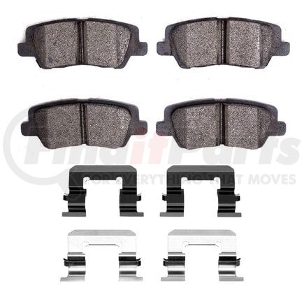 Dynamic Friction Company 1552-1659-01 5000 Advanced Pads - Low-Metallic and Hardware Kit