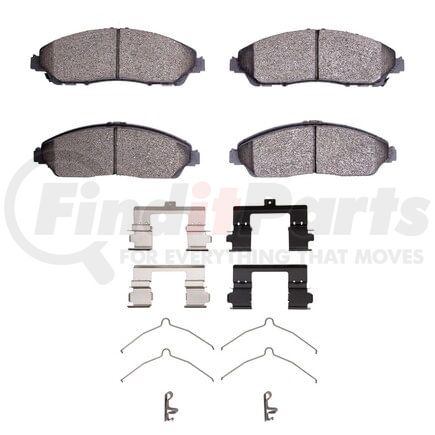 Dynamic Friction Company 1552-1723-01 5000 Advanced Pads - Ceramic and Hardware Kit