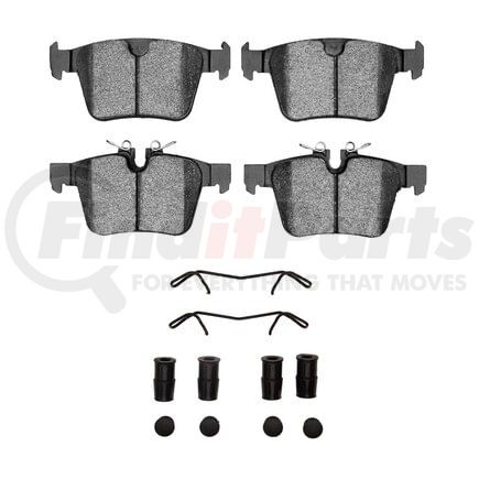 Dynamic Friction Company 1552-1821-01 5000 Advanced Pads - Low-Metallic and Hardware Kit