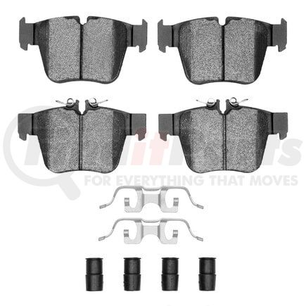 Dynamic Friction Company 1552-1872-01 5000 Advanced Pads - Low-Metallic and Hardware Kit