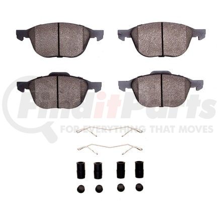 Dynamic Friction Company 1553-1044-01 5000 Advanced Pads - Ceramic and Hardware Kit