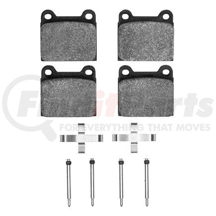 Dynamic Friction Company 1600-0031-04 5000 Euro Ceramic Pad and Hardware Kit