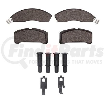 Dynamic Friction Company 1551-0152-02 5000 Advanced Pads - Semi-Metallic and Hardware Kit