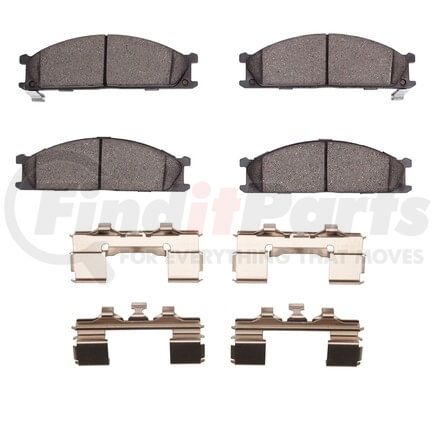 Dynamic Friction Company 1551-0333-01 5000 Advanced Pads - Semi-Metallic and Hardware Kit