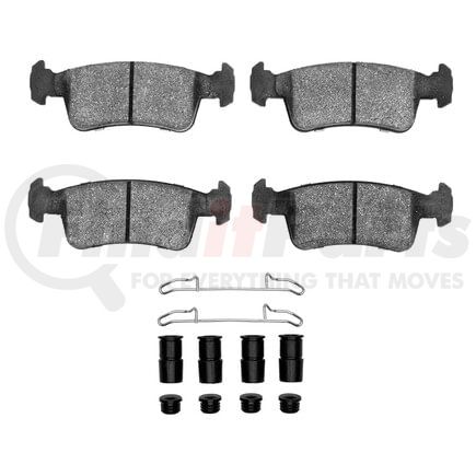 Dynamic Friction Company 1551-0359-01 5000 Advanced Pads - Semi-Metallic and Hardware Kit