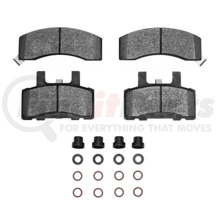 Dynamic Friction Company 1551-0370-01 5000 Advanced Pads - Semi-Metallic and Hardware Kit