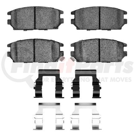 Dynamic Friction Company 1551-0532-02 5000 Advanced Pads - Ceramic and Hardware Kit