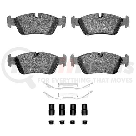 Dynamic Friction Company 1551-0558-01 5000 Advanced Pads - Low-Metallic and Hardware Kit