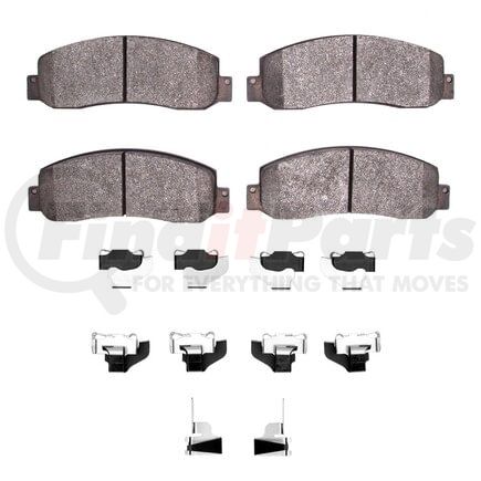 Dynamic Friction Company 1214-1069-01 Heavy Duty Pads and Hardware Kit