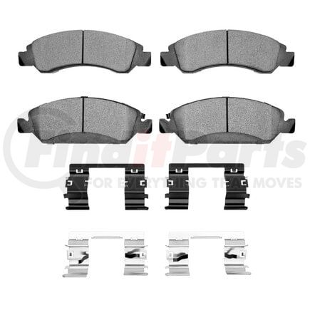 Dynamic Friction Company 1214-1363-01 Heavy Duty Pads and Hardware Kit